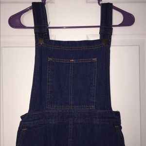 blue jean jumper/overall dress